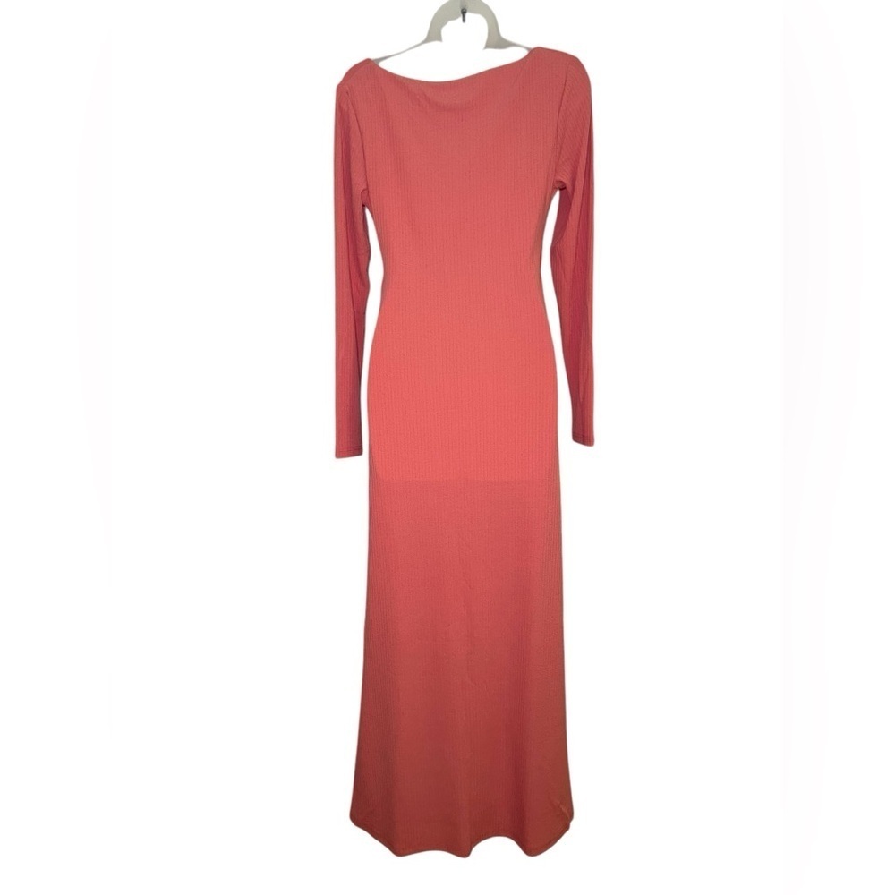 Significant Other Marie Dress Watermelon Pink Cutout Long Sleeve 8 - Picture 5 of 7